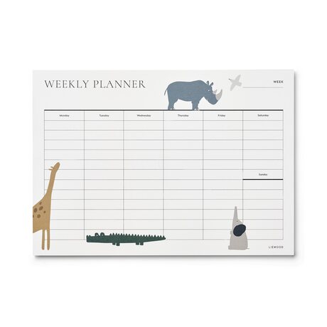 Liewood Kirby weekly planner A4, All together / Sandy MALLIKAPPALE