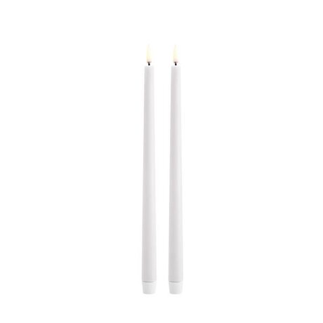 Uyuni Led-kruunukynttilä slim 32 cm 2 kpl/pkt, valkoinen